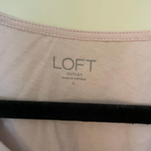 LOFT Outlet Light Purple Ruffle Tank - Picture 5 of 6